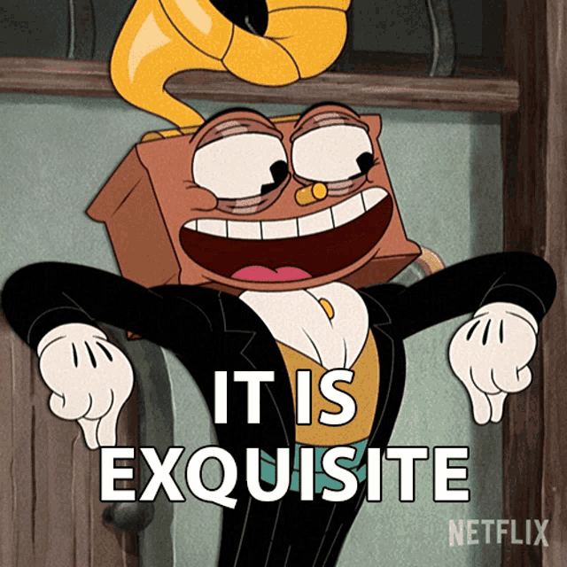 It Is Exquisite Ludwig GIF - It Is Exquisite Ludwig The Cuphead Show GIFs