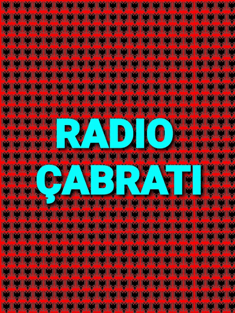 a red and black background with the words radio cabrati