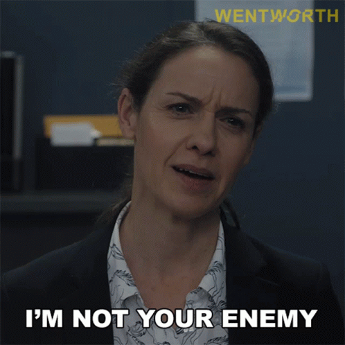 Im Not Your Enemy Vera Bennett GIF - Im Not Your Enemy Vera Bennett Wentworth GIFs
