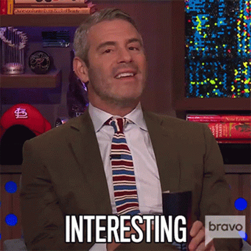 Interesting Andy Cohen GIF - Interesting Andy Cohen Watch What Happens Live GIFs
