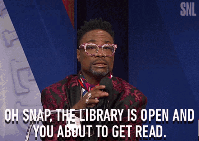 Oh Snap The Library Is Open GIF - Oh Snap The Library Is Open You About To Get Red GIFs
