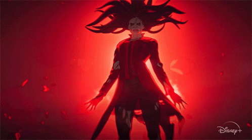 Evil Look Scarlet Witch Zombie GIF - Evil Look Scarlet Witch Zombie Marvels What If GIFs