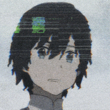 a close up of a person 's face with a glitch effect on it