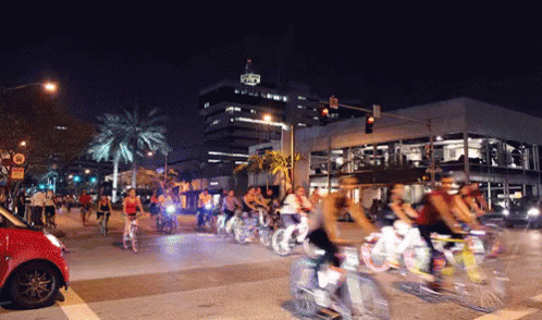 Miami Bikes GIF - Bikes Miami Night GIFs