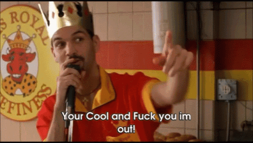 a man wearing a crown is singing into a microphone in front of a royal princess sign