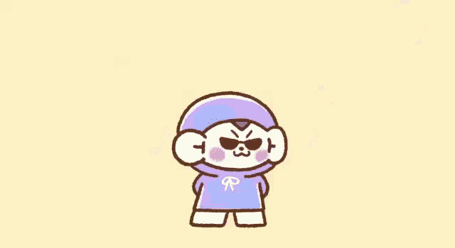 a cartoon character is holding a stack of money and the word tuk is on the top