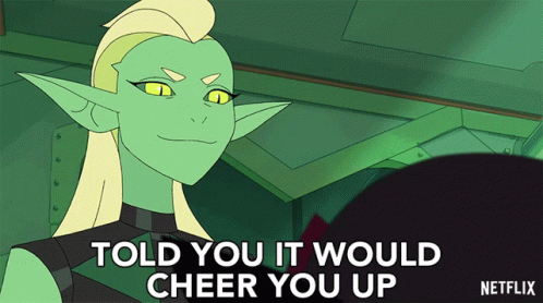 Told You It Would Cheer You Up Double Trouble GIF - Told You It Would Cheer You Up Double Trouble Shera And The Princesses Of Power GIFs