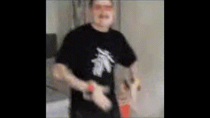 a blurry picture of a man in a black shirt