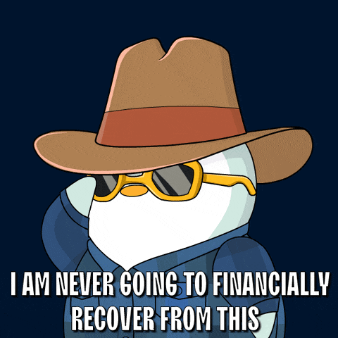 a cartoon of a duck wearing a cowboy hat and sunglasses