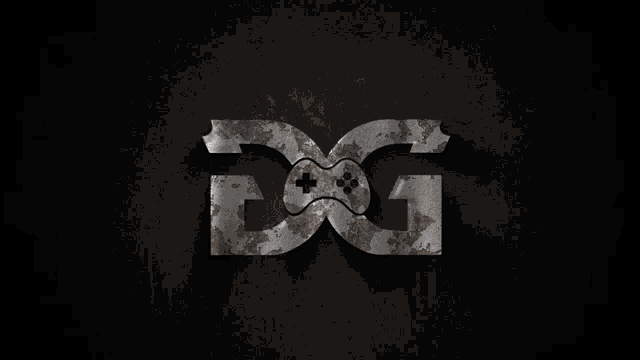 a logo that says dg with a game controller in the middle