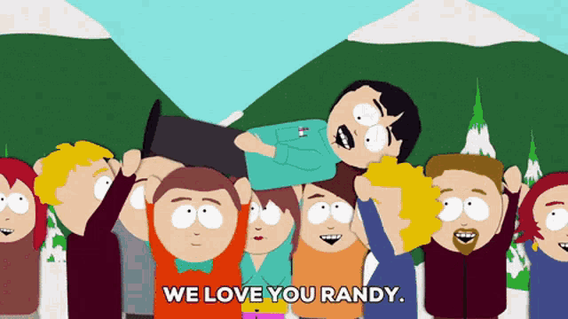 Randy Marsh Celebrate GIF - Randy Marsh Celebrate We Love You Randy GIFs