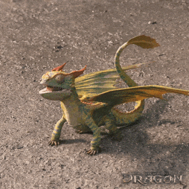 a picture of a dragon with the words how to train your dragon below it