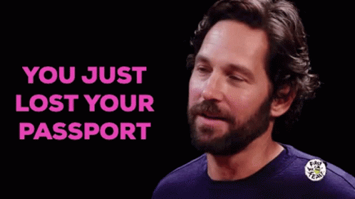 Paul Rudd You Just Lost Your Passport GIF - Paul Rudd You Just Lost Your Passport Smile GIFs