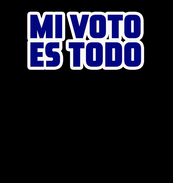 a blue and yellow logo that says mi voto es todo sur 100