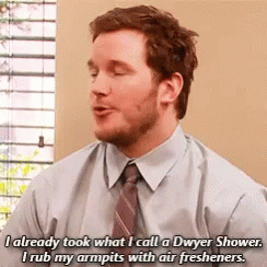 Parks And Rec Andy Dwyer GIF - Parks And Rec Andy Dwyer Dwyer Shower GIFs