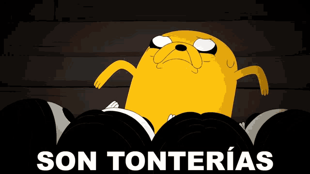 a picture of a cartoon character with the words son tonterias below it