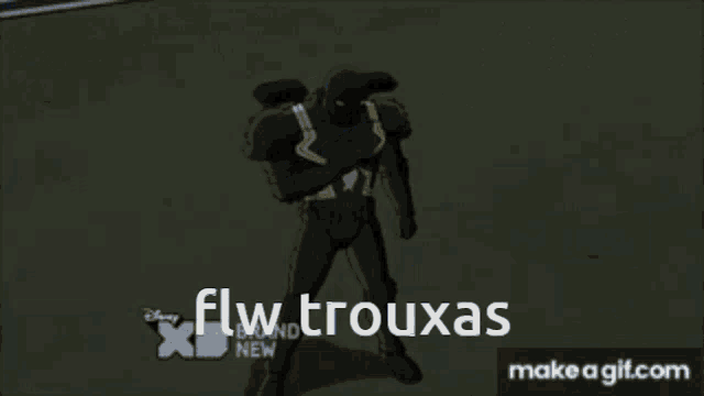 a cartoon of a boat with the words " fw trouxas " on the bottom right