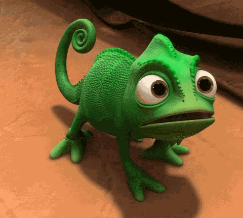 Chameleon Tangled GIF - Chameleon Tangled Shocked GIFs