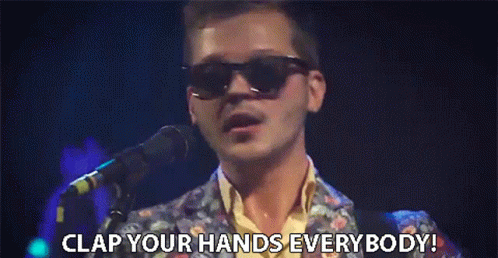 Clap Your Hands Everybody меджикул GIF - Clap Your Hands Everybody меджикул певец GIFs