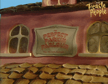 a sign that says the perfect parkin parlour