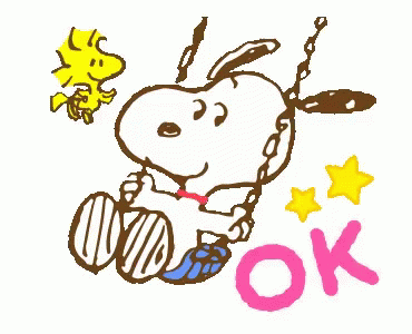 Snoopy Ok GIF - Snoopy Ok Swing GIFs