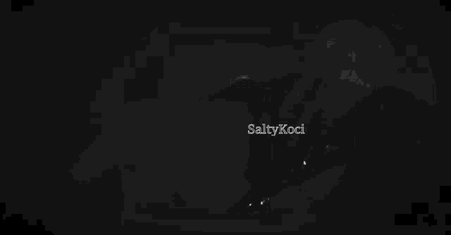 a black and white photo of a woman sitting on a couch with the words saltykat on the bottom