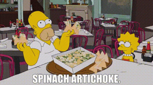 The Simpsons Homer Simpson GIF - The Simpsons Homer Simpson Spinach Artichoke GIFs
