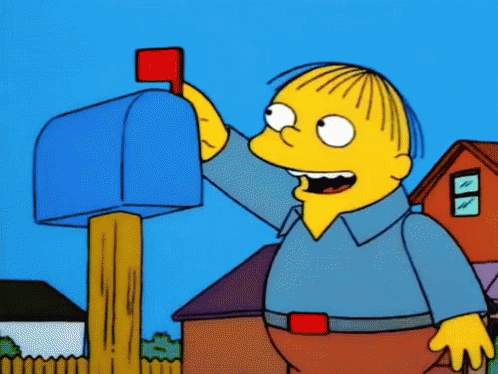 Ralph Wiggum Mailbox GIF - The Simpsons Ralph Wiggum Happy GIFs