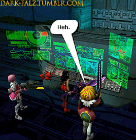 dark-falz.tumblr.com is the website displayed on the screen