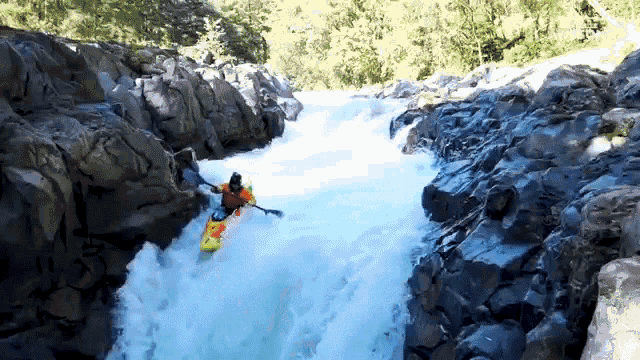 Waterfall Kayak GIF - Waterfall Kayak Fall GIFs