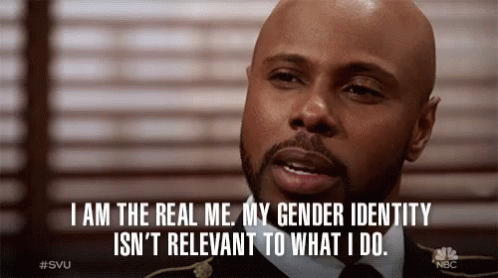 I Am The Real Me My Gender Identity Isnt Relevant To What Do Idc GIF - I Am The Real Me My Gender Identity Isnt Relevant To What Do Idc I Dont Care GIFs