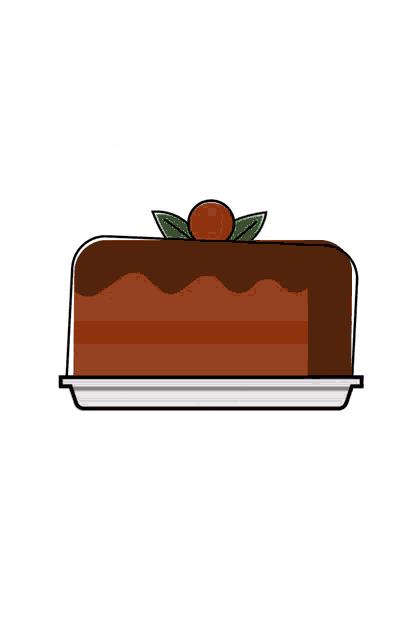 a drawing of a cake with the words vegan b ' day
