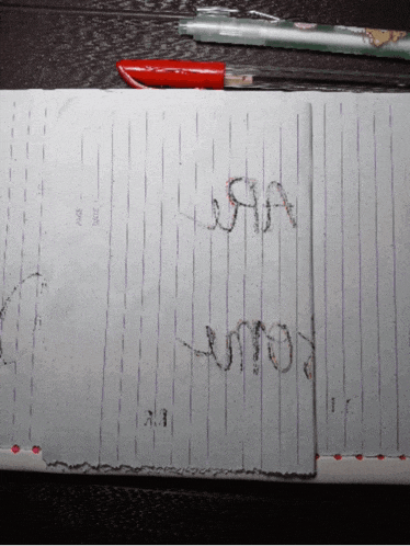 a piece of paper with a pen and a pencil on it that says " usa " on it