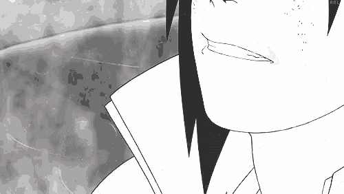 a black and white drawing of a person 's face with a smile on it