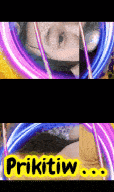 a picture of a girl with the word prikitiw written on it