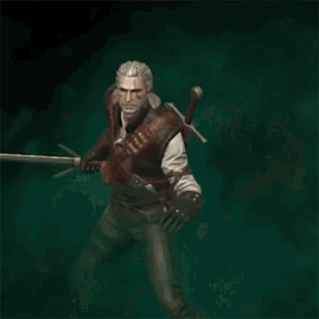 Changing Costumes Geralt Of Rivia GIF - Changing Costumes Geralt Of Rivia Gwent GIFs