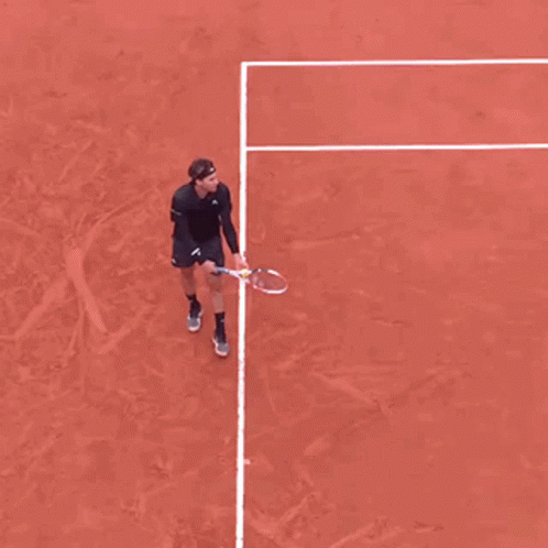 Dominic Thiem Tennis GIF - Dominic Thiem Tennis Serve GIFs