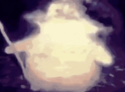 a blurred image of a ghost with a sword in its hand .