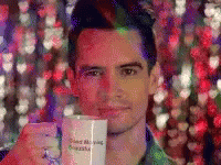 Panic At The Disco Brendon Urie GIF - Panic At The Disco Brendon Urie Coffee GIFs