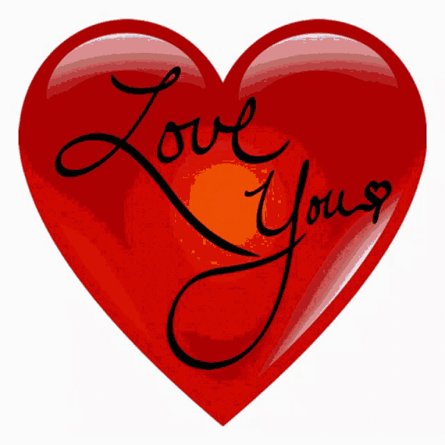 a red heart that says love yours on it