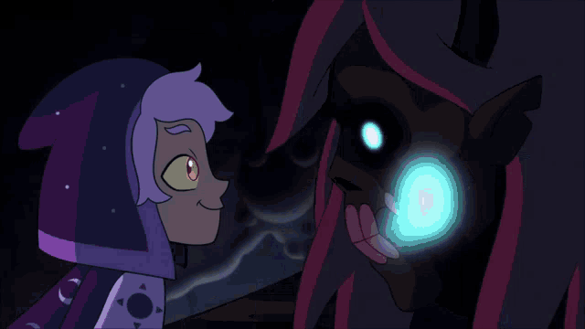 a dark room with a smoke coming out of a hole in the wall