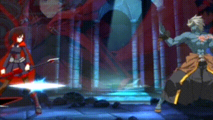 a cartoon of a man and a woman fighting each other in a room .