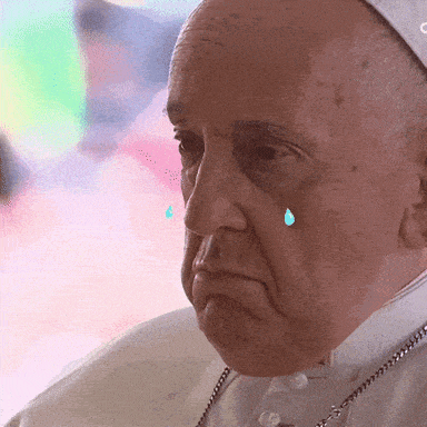 a close up of a man with a tear coming out of his nose