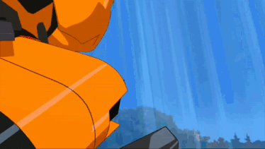 a cartoon drawing of a car with a red arrow pointing to the right