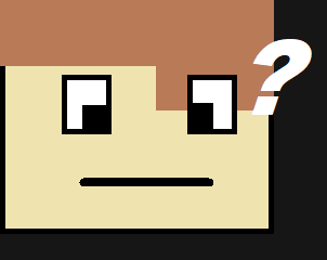 a cartoon face with a question mark on it 's forehead