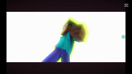 a blurred image of a minecraft character holding a book .