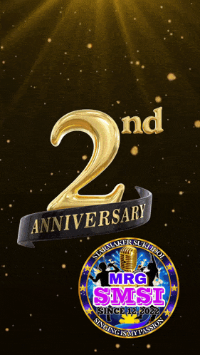 a 2nd anniversary logo for mrg smst