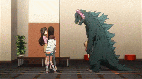 Anime Godzilla GIF - Anime Godzilla Shocked GIFs