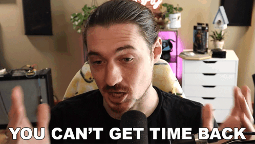 You Can'T Get Time Back Aaron Brown GIF - You Can'T Get Time Back Aaron Brown Bionicpig GIFs