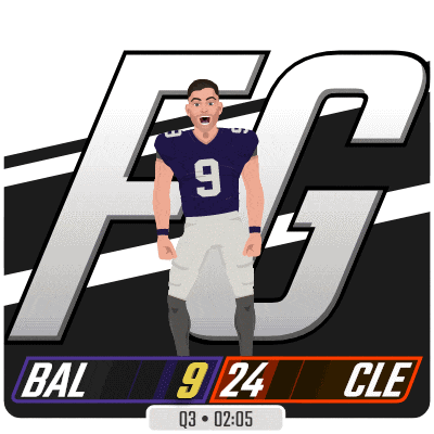 a cartoon of a football player with the number 9 on his shirt